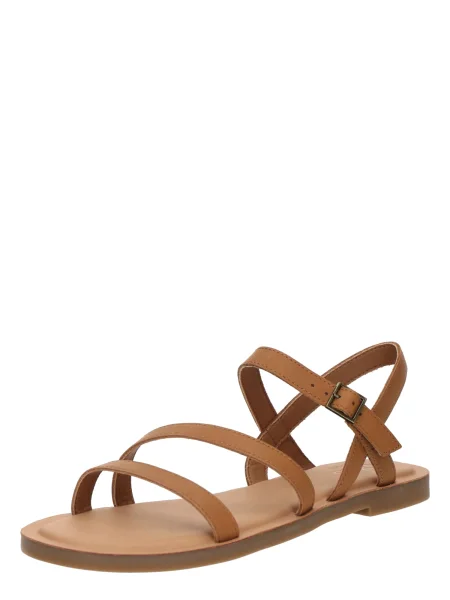 TOMS Sandale cu baretă KIRA caramel maro
