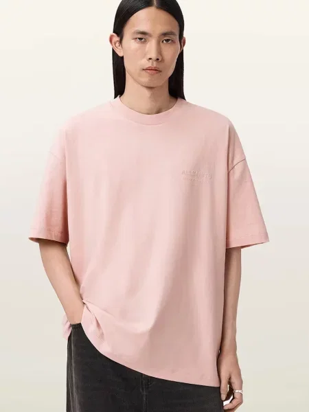 AllSaints tričko XANDER růžové