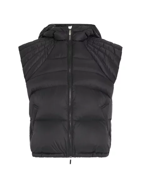 Vestă High cu glugă negru