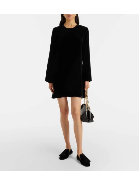 Rochie Asceno de catifea negru