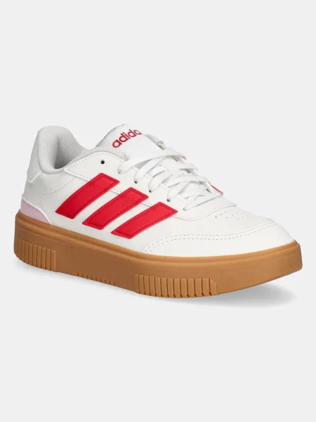 Маратонки adidas Courtblock Bold бежово бяло