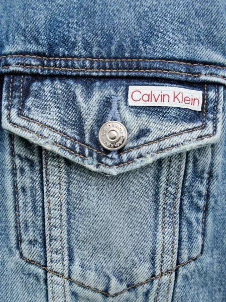 Calvin Klein Jeans дънково яке мъжко от деним синьо
