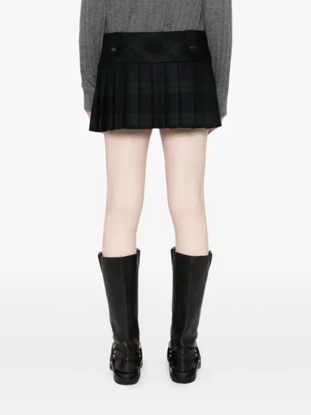 Fusta mini Miu Miu verde