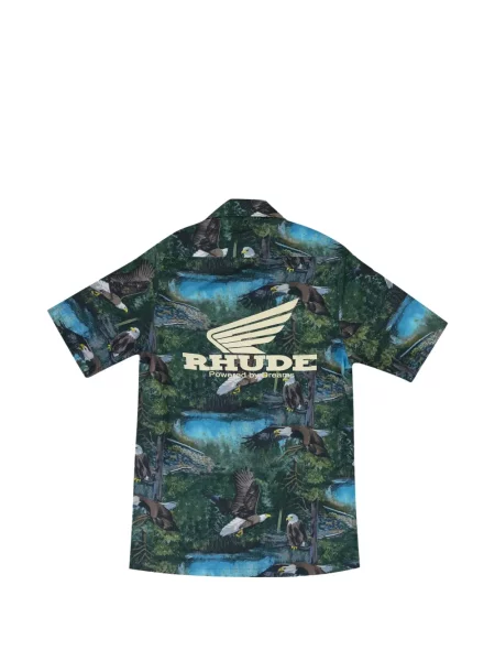 Cămașă Rhude cu imagine verde