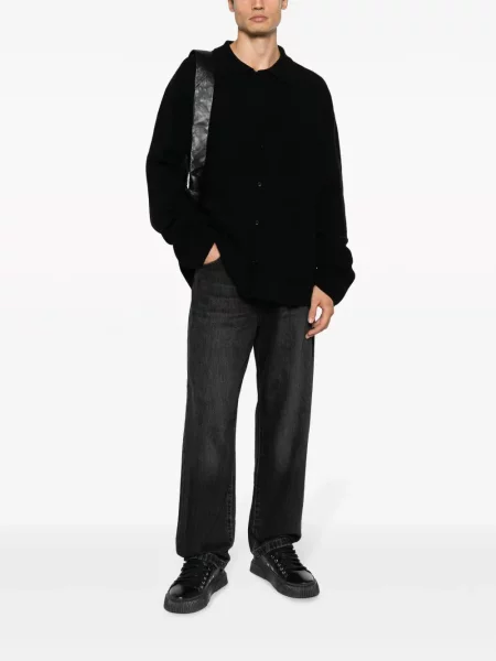 Cardigan Laneus lung negru