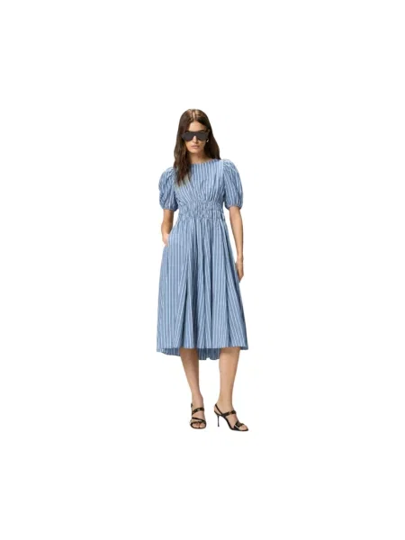 Sukienka maxi Pinko niebieska