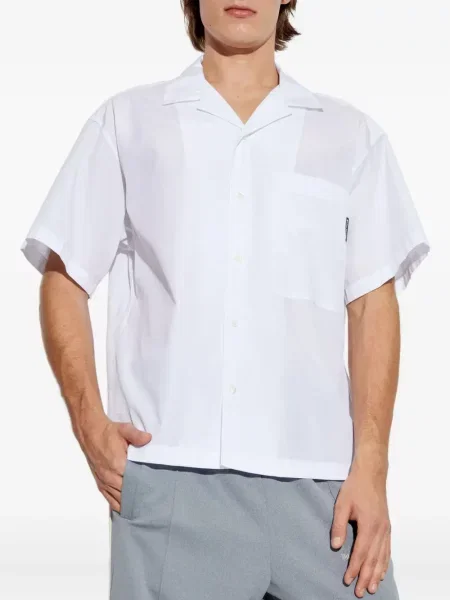 Cămașă Palm Angels scurtă alb