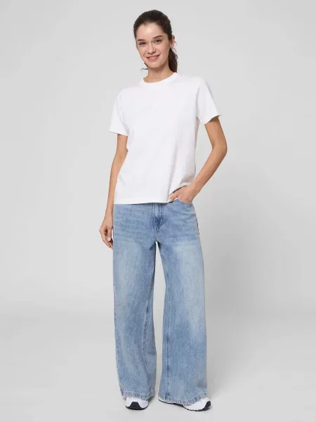 Широкі джинси PRPY бавовна/поліестер блакитний