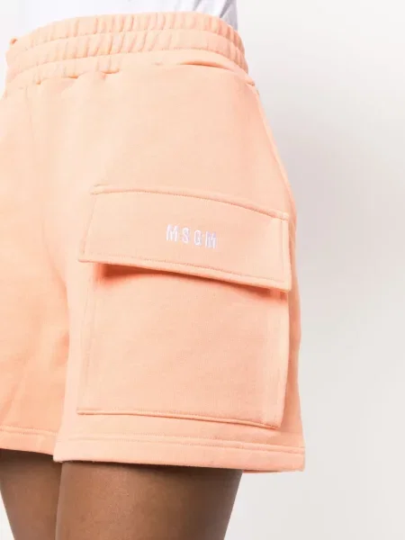Плетени шорти Msgm оранжево