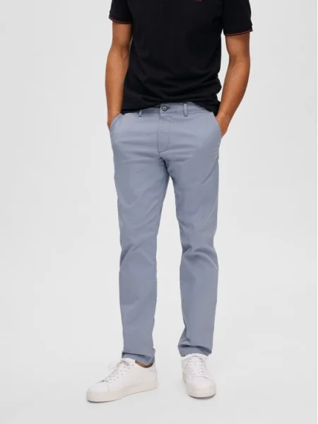Selected Homme Pantaloni chino New gri