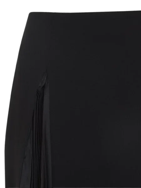 Fustă midi Jil Sander de lână negru