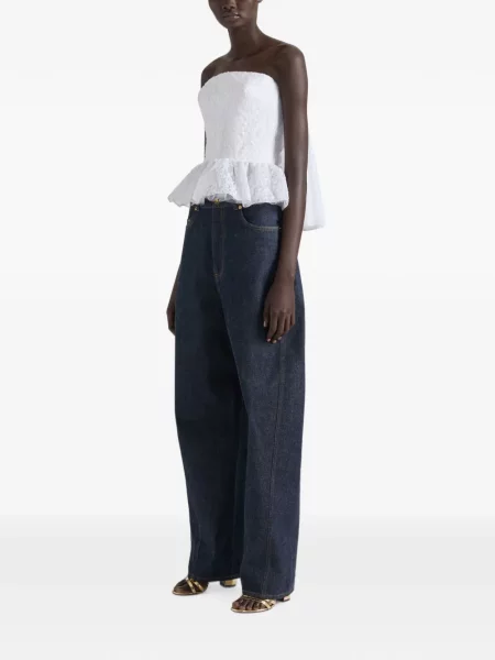 Top Givenchy din dantelă alb