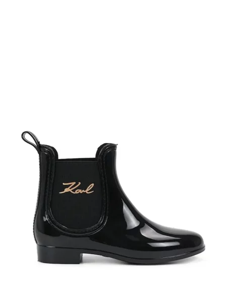 Botine Karl Lagerfeld cu autograf negru