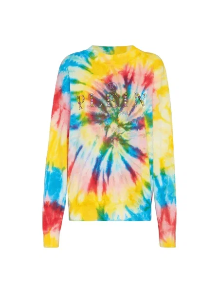 Tie dye sweter Philipp Plein z okrągłym dekoltem