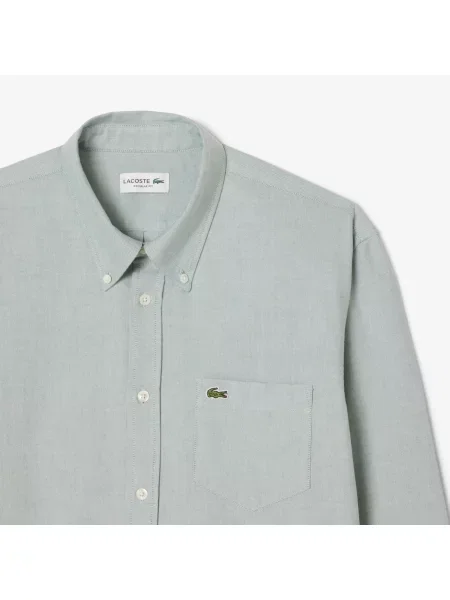 Lacoste Koszula Oxford O Regularnym Kroju biały