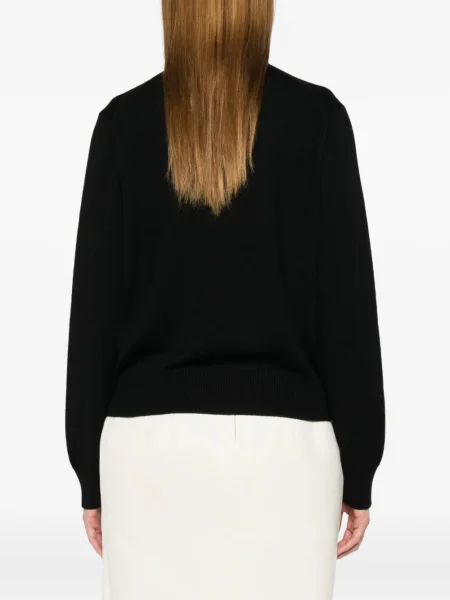 Μάλλινη ζακέτα Jil Sander μαύρο