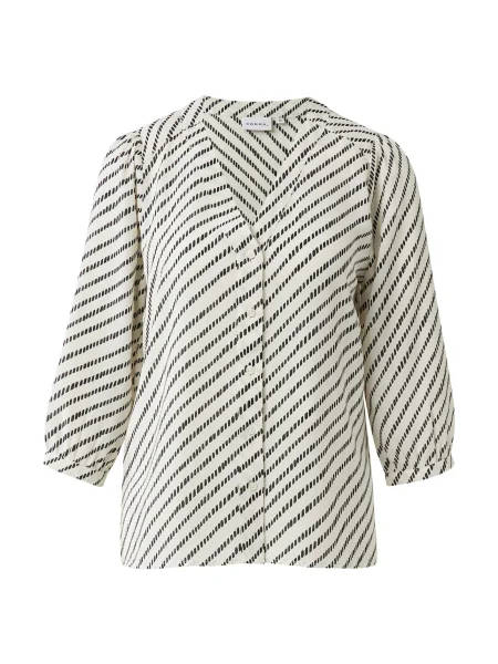 COMMA Bluza črna bela