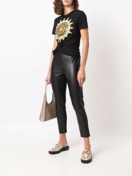 Iš natūralios odos leginsai Calvin Klein juoda