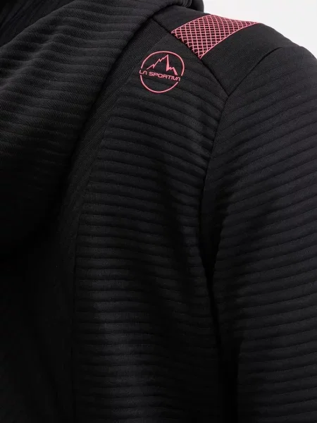 Спортивна кофта LA Sportiva Mood з капюшоном однотонна чорний