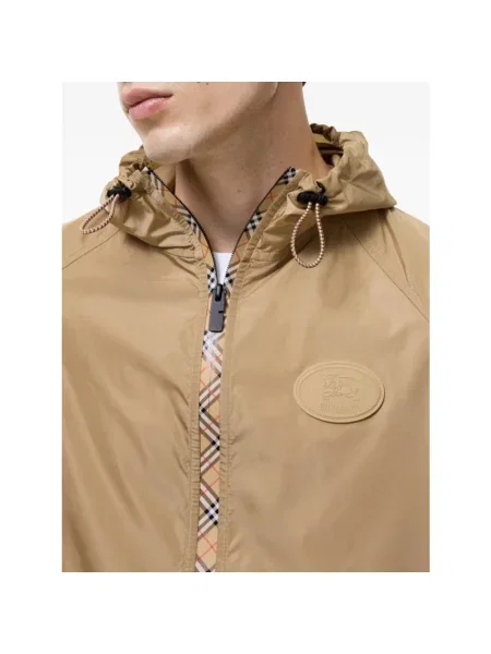Kurtka Burberry z kapturem beżowa