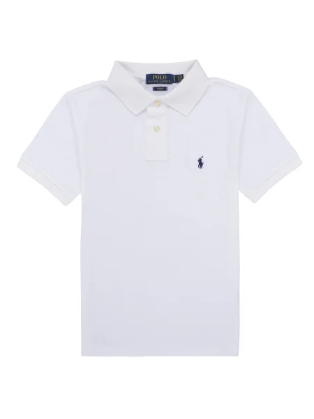Tricou polo copii Polo Ralph Lauren alb