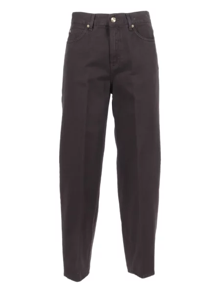 Haftowane spodnie Briglia 1949 czarne