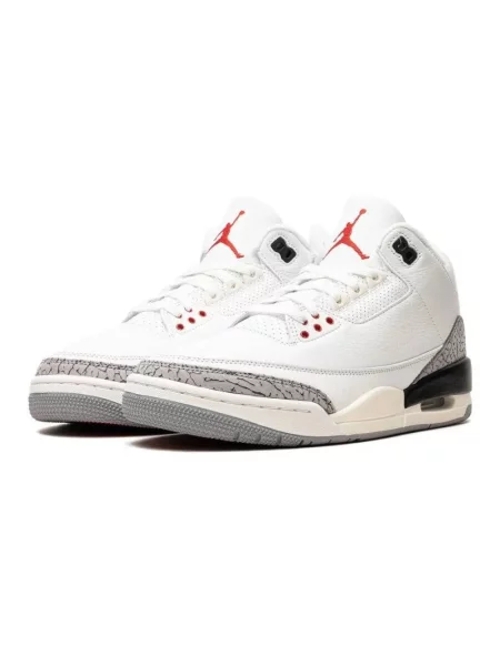 Sneakersy Jordan skórzane retro białe