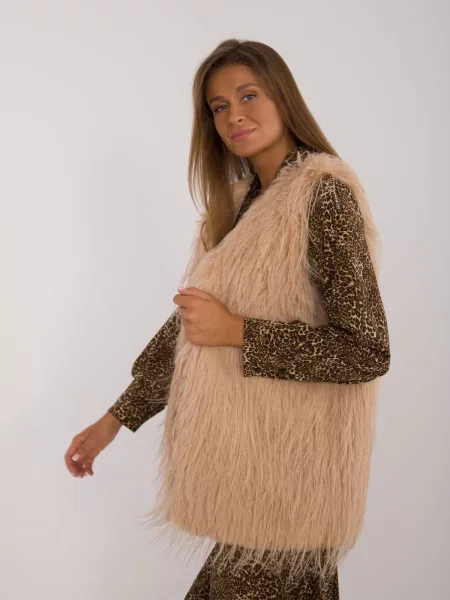 Vestă Fashionhunters maro