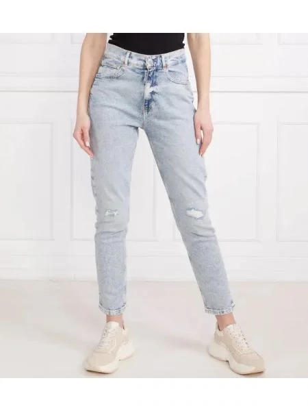 BOSS BLACK Blugi THE ELSA | Tapered fit negru