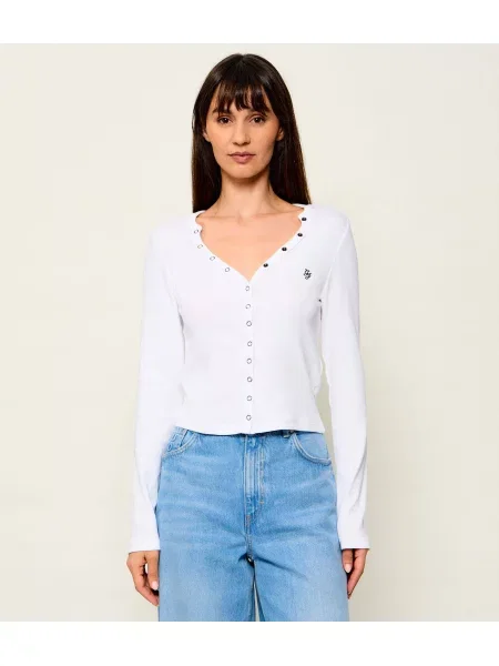 Guess Jeans Bluză alb