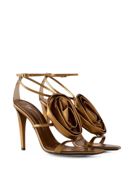 Sandale Giuseppe Zanotti cu model floral maro