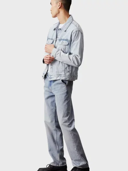 Прямые джинсы Calvin Klein Jeans голубые