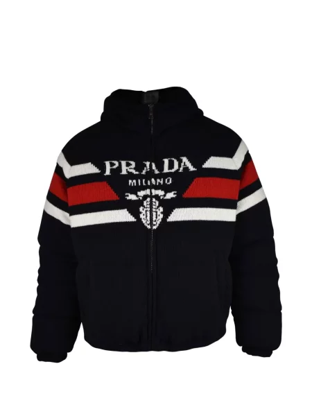 Geacă Prada cu autograf albastru
