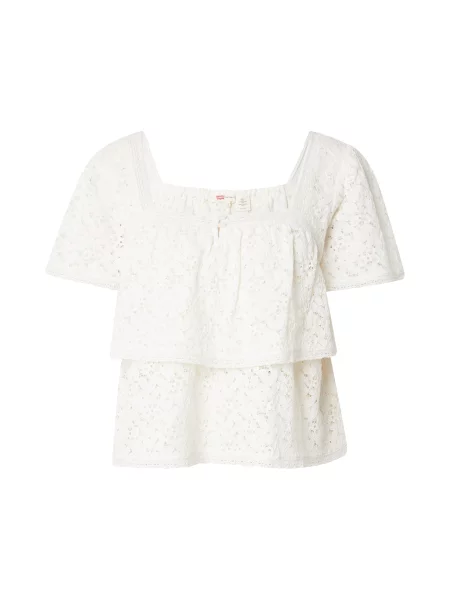 LEVI'S ® Blúz Dom Ss Lace Blouse' fehér