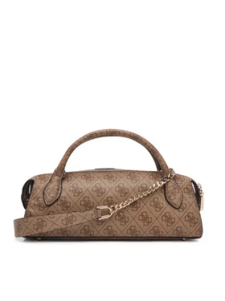 Ročna torba Guess Yvonne Logo Mini Svetlo rjava