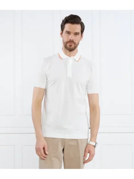 BOSS BLACK Polo Penrose alb