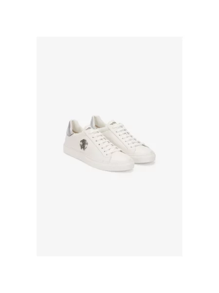 Sneakersy Roberto Cavalli skórzane białe