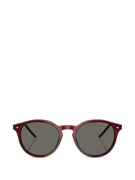 Кръгли слънчеви очила Giorgio Armani червено