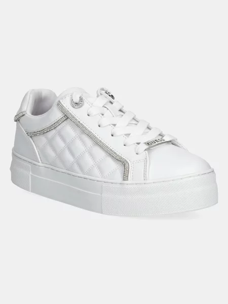 Sneakersy Guess skórzane białe