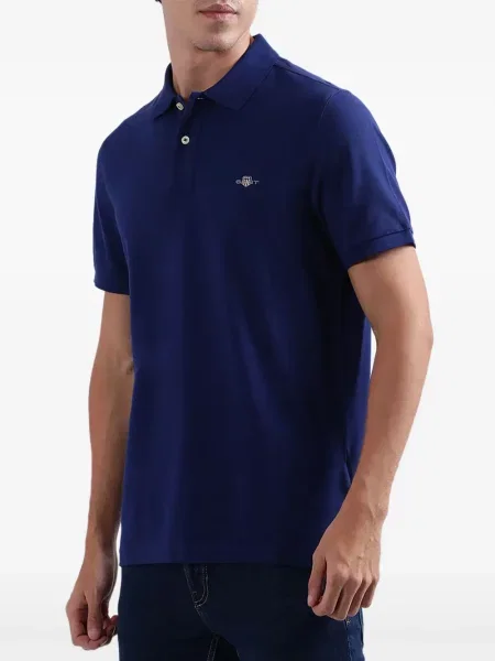 Polo Gant με κέντημα μπλε