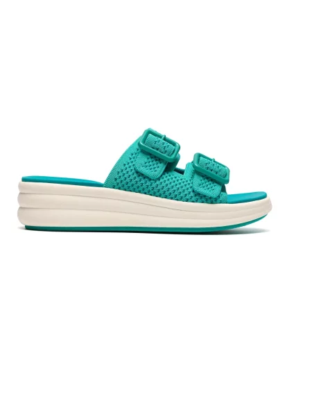 Klapki Clarks niebieskie