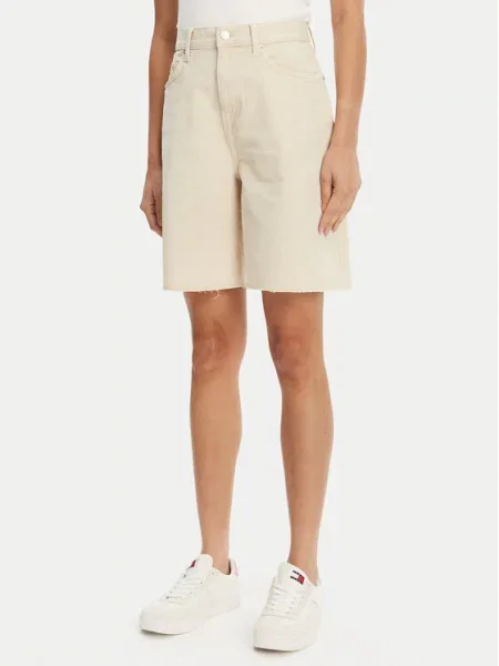 Tommy Jeans Bermudy beżowy