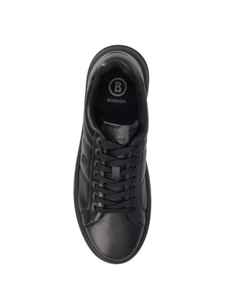 Sneakerși Bogner din piele cu autograf negru