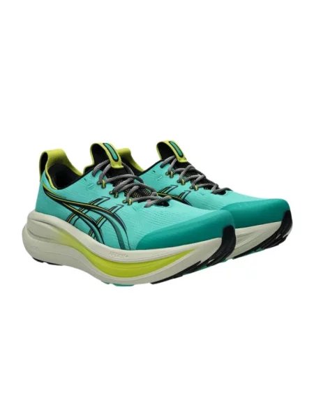Buty do biegania ASICS Gel-Nimbus 28 TR Zielony/Niebieski niebieskie