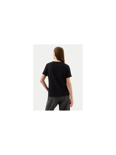 Olcsóbban. Női póló GAP Logo Slub Tee black. Méret: L fekete
