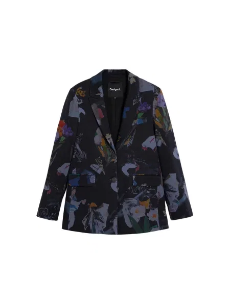 Desigual Sacou Collage mai multe culori negru