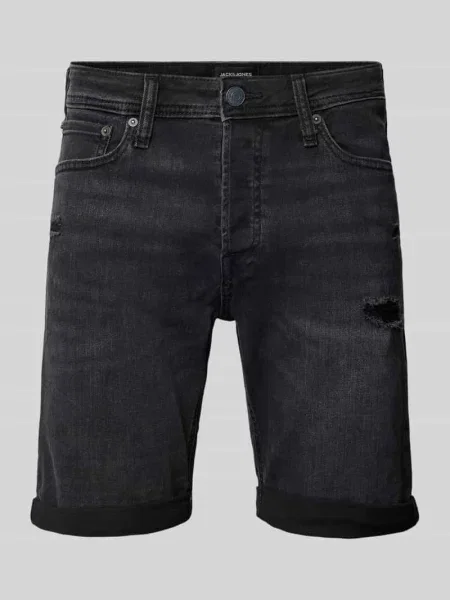 Szorty jeansowe o kroju regular fit z 5 model ‘RICK’ Jack & Jones czarne