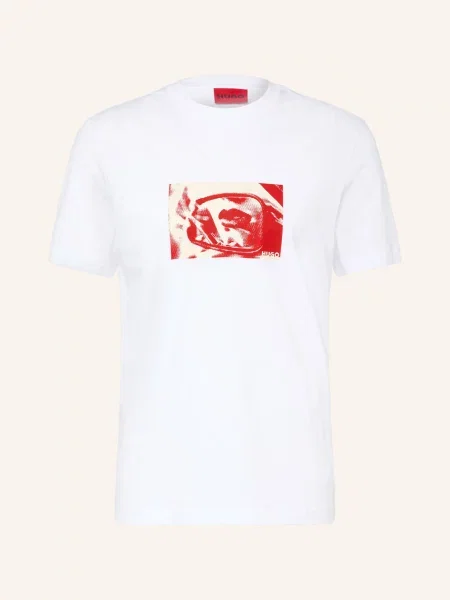 Hugo T-Shirt Dirom weiss biała