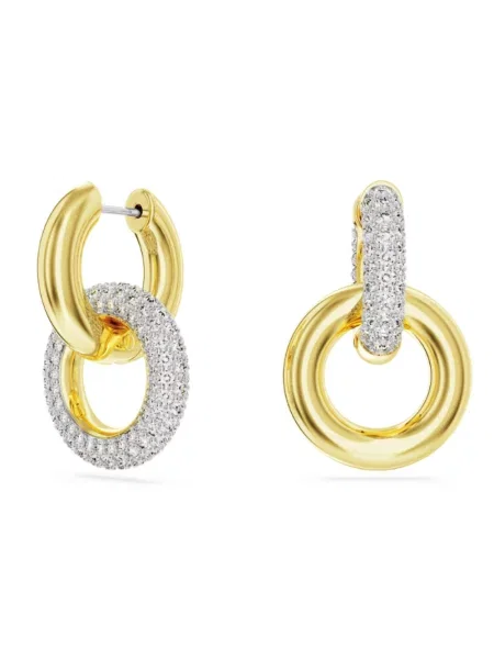 Kolczyki Swarovski biznesowe żółte