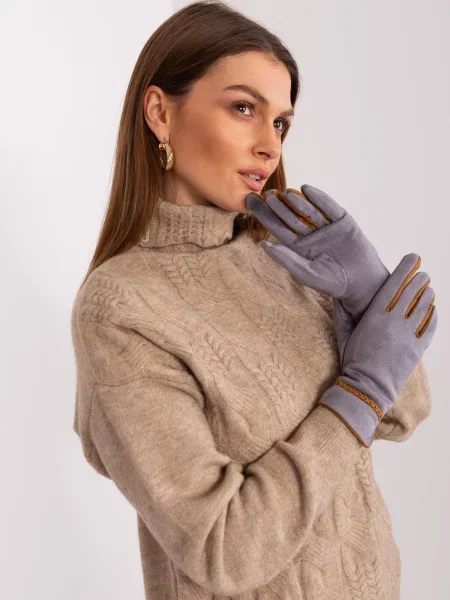 Mănuși Fashionhunters gri